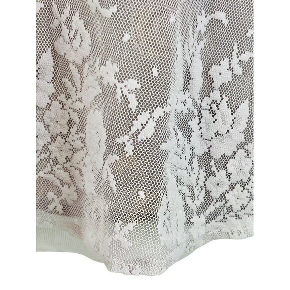 Free People Layered Floral Paisley Lace Lavender Tie Sides Relaxed Top Fairycore - Picture 4 of 16